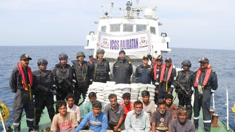 Medicine Value Rs 600 Cr Seized From Pakistani Boat Off Gujarat Coast, 14 Arrested: Coast Guard