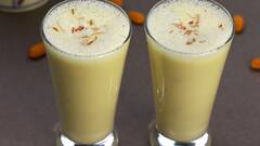 வெயிலுக்கு ஏதாச்சும் ஜில்லுன்னு சாப்பிடணுமா? பாதாம் மில்க் ஷேக் - ரெசிபி!