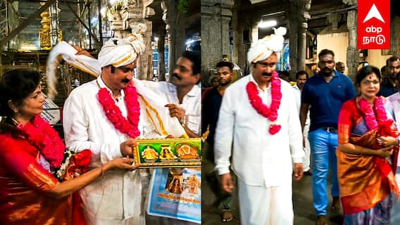 Anbumani Temple Visit : வைத்தீஸ்வரன் கோயிலில் அன்புமணி ..மனைவியுடன் சாமி தரிசனம்