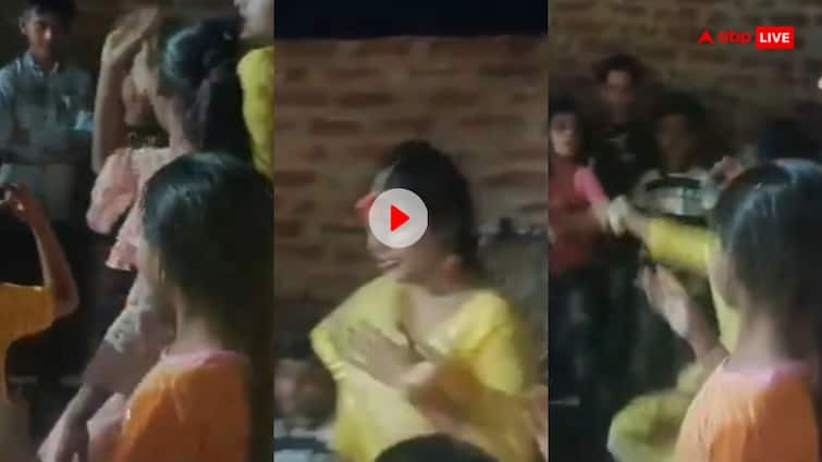 Girl died while dancing in Sister wedding Haldi function heart attack video viral on Social media Video: बहन की हल्दी में नाचते-नाचते हो गई लड़की की मौत, खौफनाक वीडियो देख लोग भी हैरान