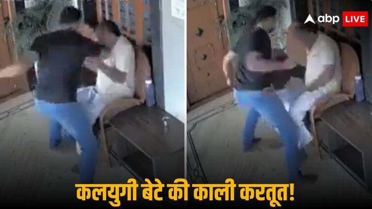 Tamil Nadu Man Punches Elderly Father On Face in Property Dispute Viral Video Tamil Nadu: संपत्ति के लालच में बेटे ने की पिता की हत्या, मारपीट का वीडियो भी हुआ रिकॉर्ड