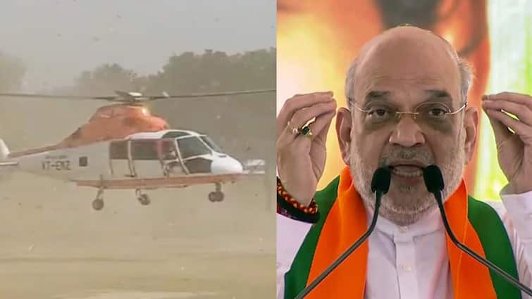 Union Minister Amit Shah Narrow Escape As Chopper Briefly Loses Control during campaigning in bihar Amit Shah Helicopter: மயிரிழையில் உயிர் தப்பிய மத்திய அமைச்சர் அமித் ஷா.. கட்டுப்பாட்டை இழந்த ஹெலிகாப்டர்!