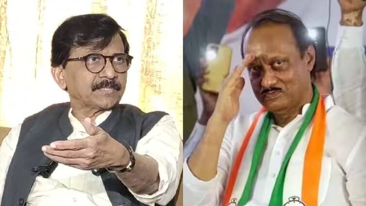 NCP Ajit Pawar Faction Slams Sanjay Raut Shiv Sena Uddhav Thackeray group will oust Sanjay Raut after June 4 Maharashtra Politics Marathi News संजय राऊत ठाकरेंच्या सर्कसचे जोकर, चार जूननंतर हकालपट्टी होणार, अजितदादांच्या राष्टवादीचा पलटवार