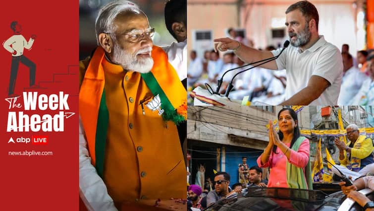 PM Modi’s Campaign On Home Turf, Rahul’s Rallies To Kejriwal’s Wife Leading AAP Roadshows The Week Ahead abpp PM Modi’s Campaign On Home Turf, Rahul’s Rallies To Kejriwal’s Wife Leading AAP Roadshows — The Week Ahead
