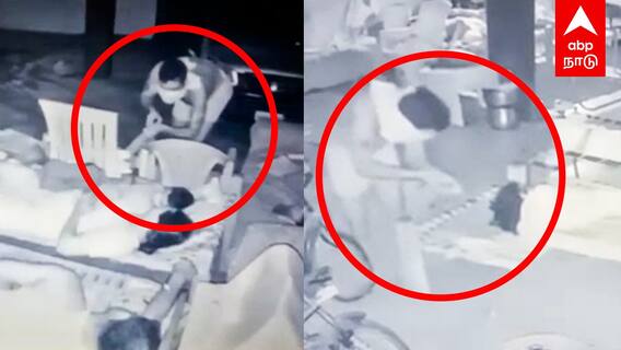Karur Theft CCTV : சினிமா பாணியில் முகமூடி திருடன் நள்ளிரவில் கொள்ளை முயற்சி..கரூரில் பரபரப்பு!