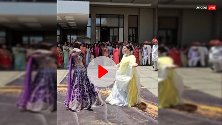 Indian wedding two girls dance video get viral on brother wedding Viral Dance Video: भाई की शादी में दो बहनों के डांस ने मचाई धूम...सोशल मीडिया पर वायरल हो रहा वीडियो, लोगों ने कहीं यह बातें