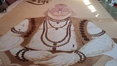 चरखी दादरी: 11वीं के छात्र का कमाल, कॉफी से बनाई हनुमान जी की विशालकाय पेंटिंग, प्रतिभा का हुआ सम्मान