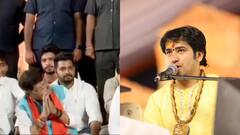 कथा के दौरान पंडित धीरेंद्र शास्त्री ने कैलाश विजयवर्गीय से कही ऐसी बात, BJP नेता ने जोड़ लिए हाथ