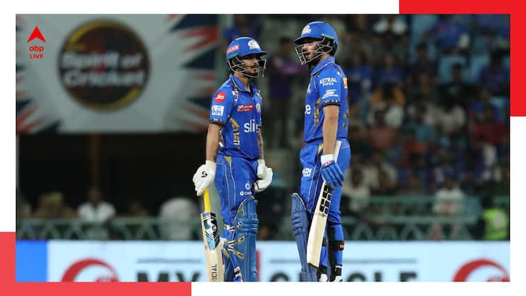 Nehal Wadhera Ishan Kishan built half century stand Tim David flourish MI put on 144/7 vs LSG IPL 2024 LSG vs MI: ব্যর্থ রোহিত, হার্দিকরা, ঈশান, নেহালের লড়াকু পার্টনারশিপে LSG-র বিরুদ্ধে ১৪৪ তুলল MI