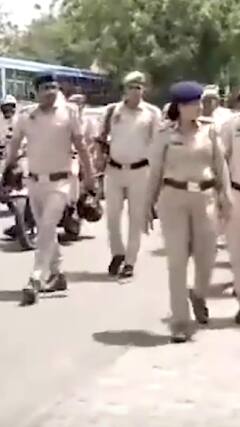 Election 2024: लोकसभा चुनावों के मद्देनजर पुलिस ने जींद शहर में फ्लैग मार्च निकाला | ABP Shorts