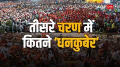 तीसरे चरण के 5 सबसे अमीर उम्मीदवारों की प्रॉपर्टी उड़ा देगी होश! जानें सबसे गरीब कौन