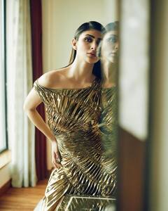 Mouni Roy Slays In A Stunning Golden Dress, PICS