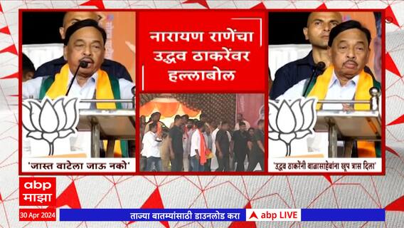 Narayan Rane On Uddhav Thackeray : उद्धव ठाकरेंनी बाळासाहेबांना जिवंतपणी प्रचंड त्रास दिला -राणे