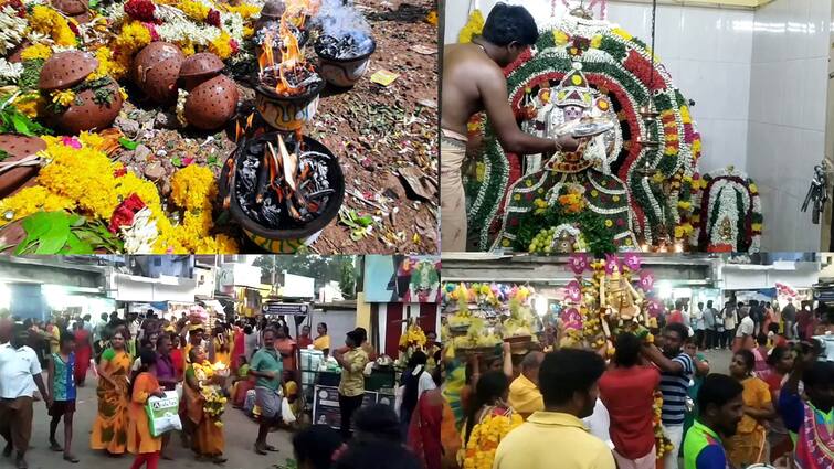 Theni Kambam Koumariamman temple festival Devotees worship by taking Agni Chatti - TNN Theni: கம்பம் கெளமாரியம்மன் கோயில் திருவிழா; அக்னி சட்டி எடுத்து பக்தர்கள் வழிபாடு