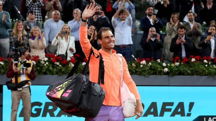 Rafael Nadal bids farewell to the Madrid Open following his defeat against Jiri Lehecka.