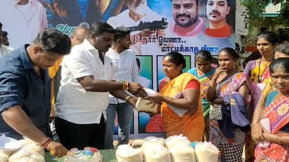 Fans celebrate Ajith birthday with the cleaning workers in Ambur - TNN அஜித் பிறந்தநாள்... தூய்மை பணியாளர்களுடன் கொண்டாடிய ரசிகர்கள் - ஆம்பூரில் நெகிழ்ச்சி