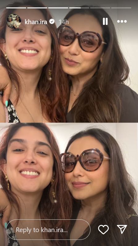 Rani Mukerji Meets Aamir Khan, Poses With Ira Khan, Nupur Shikhare. See Pics