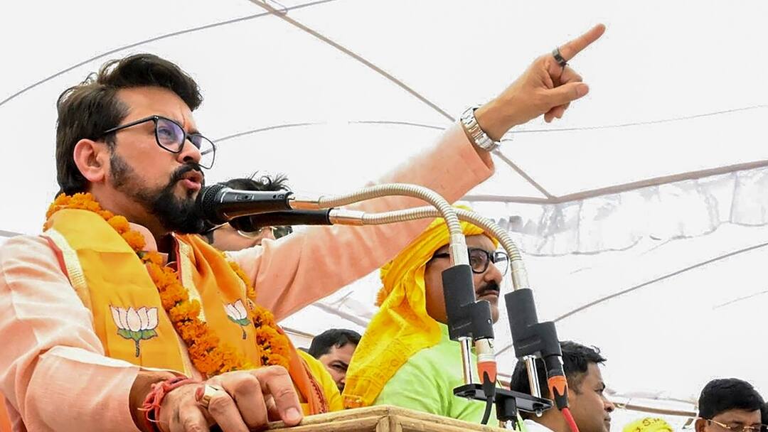 UP Lok Sabha Election 2024: ‘फतवे और फरमान से नहीं संविधान से चलता है देश’, बस्ती में अनुराग ठाकुर का विपक्ष पर वार UP Lok Sabha Elections 2024 Anurag Thakur targets oppositions before BJP Basti candidate Harish Dwivedi nomination ann UP Lok Sabha Election 2024: ‘फतवे और फरमान से नहीं संविधान से चलता है देश’, बस्ती में अनुराग ठाकुर का विपक्ष पर वार