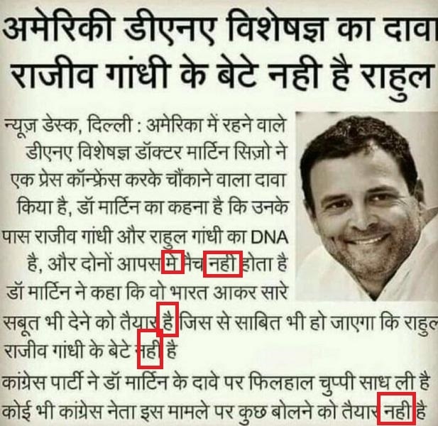 Election Fact Check: 'राजीव गांधी के बेटे नहीं हैं राहुल गांधी', वायरल हो रहे दावे का क्या है सच, जानें