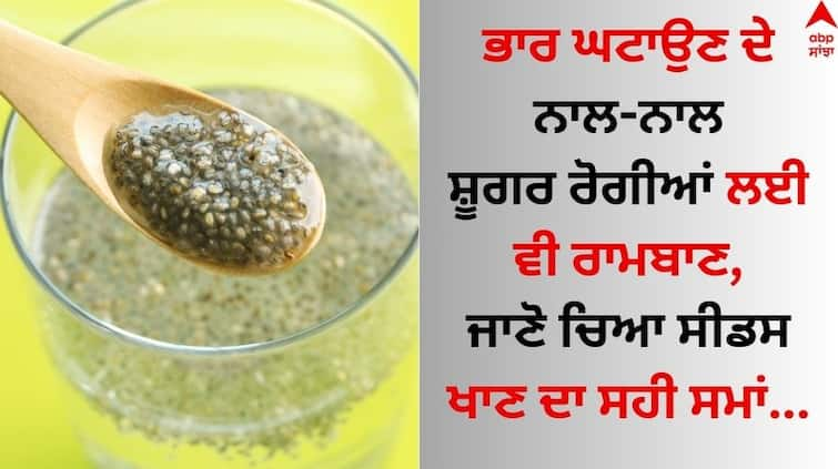 Chia Seed Water for Weight Loss and Sugar Control know health tips here Chia Seeds: ਚੀਆ ਬੀਜ ਖਾਣ ਦਾ ਜਾਣੋ ਸਹੀ ਤਰੀਕਾ ? ਭਾਰ ਘਟਾਉਣ ਦੇ ਨਾਲ-ਨਾਲ ਸ਼ੂਗਰ ਰੋਗੀਆਂ ਲਈ ਵੀ ਰਾਮਬਾਣ