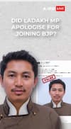 Fact Check: Did Jamyang Tsering Namgyal Ask Ladakh To Forgive Him For Joining BJP