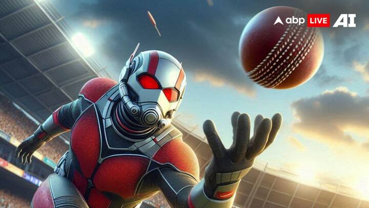 आंट मैन को आपने जबरदस्त एक्शन करते हुए तो देखा होगा, लेकिन क्रिकेट के मैदान में गेंद के साथ आंट मैन काफी कमाल का नजर आ रहा है.