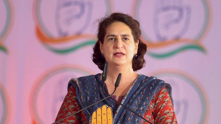 priyanka-gandhi-vadra-poll-rally-assam-dhubri-pm-modi-bjp-congress-lok-sabha-elections-2024 Congress Couldn't Become Richest Party In 70 Years, BJP Earned Tag In Just 10: Priyanka Gandhi In Assam