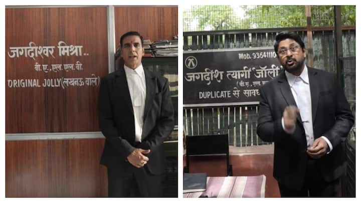 Jolly LLB 3 First Look: Akshay Kumar And Arshad Warsi Fight Over Who Is The Real Jolly; Watch Jolly LLB 3 First Look: Akshay Kumar And Arshad Warsi Fight Over Who Is The Real Jolly; Watch