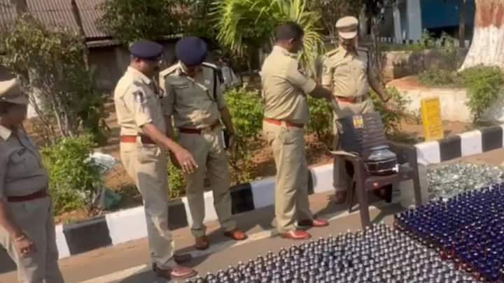 Visakhapatnam Police Seize 1065 Bottles Of Spurious Liquor 'Used For Making Homeopathic Medicines' Visakhapatnam Police Seize 1065 Bottles Of Spurious Liquor 'Used For Making Homeopathic Medicines'