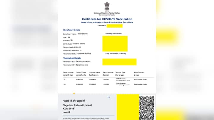 Covishield Row PM Modi Photo Missing From Vaccine Certificates Health Ministry Responds MCC Covishield Row: Internet Spots PM Modi's Photo 'Missing' From Vaccine Certificates, Health Ministry Responds