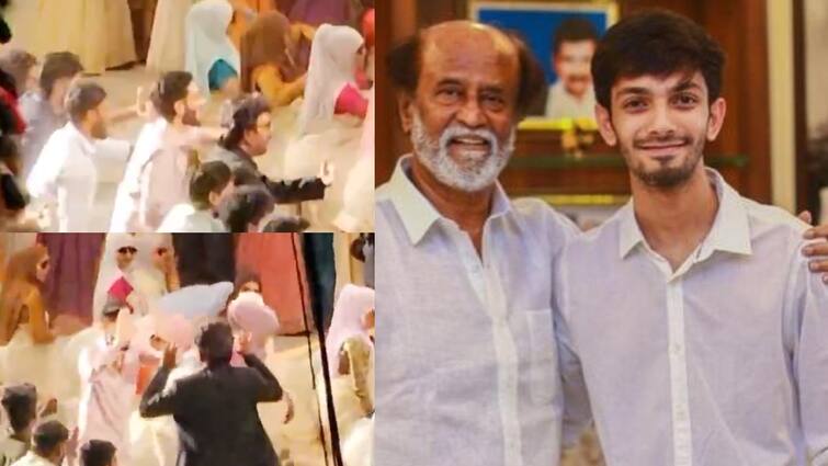 rajinikanth and anirudh dance for vettaiyan intro song leaked video goes viral Vettaiyan: வேட்டையன் பாடலுக்கு ஆட்டம் போட்ட ரஜினி - அனிருத்.. லீக்கான ஷூட்டிங் வீடியோ வைரல்!