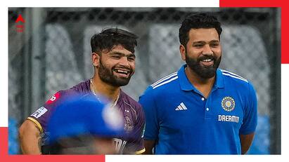 Rohit meets Rinku before MI vs KKR IPL 2024 straight after T20 WC 2024 team selection press conference Rohit meets Rinku: বিশ্বকাপ দলে ব্রাত্য রিঙ্কুর সঙ্গে দীর্ঘ কথোপকথন ভারতীয় অধিনায়ক রোহিতের, ভাইরাল ভিডিও