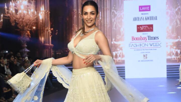 Malaika Arora recently walked the ramp at Bombay Times Fashion Week.