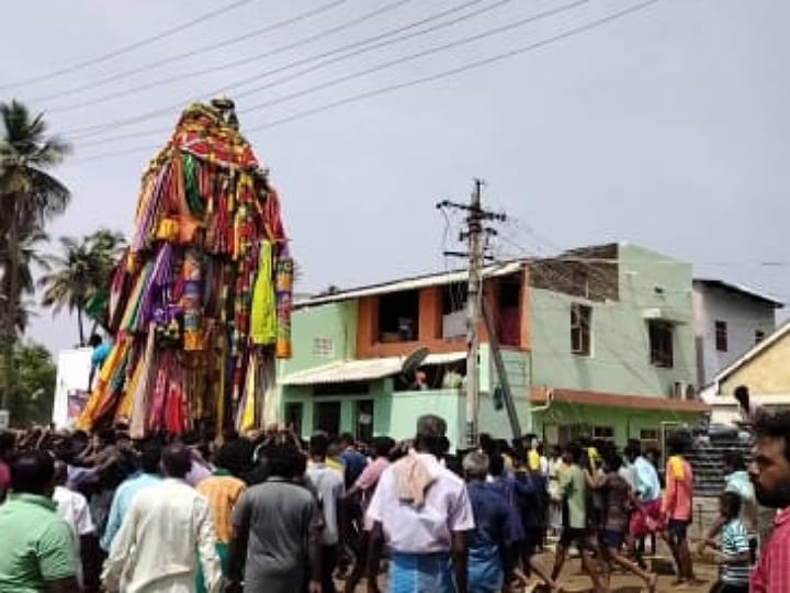 கரூர் ஸ்ரீ பகவதி அம்மன் ஆலயத்தில் கருப்பண்ண சுவாமி பவனி விழா