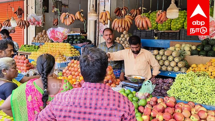 Villupuram news fruits price due to the impact of summer heat - TNN வெளுத்துவாங்கும் கோடை வெயில்....விழுப்புரத்தில் பழங்களின் விலை உயர்வு... எவ்வளவு தெரியுமா ?