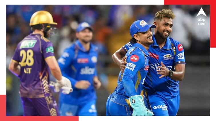 IPL 2024 MI vs KKR Innings Highlights Venkatesh Iyer half century as Kolkata Knight Riders gave target of 170 runs against Mumbai Indians at Wankhede MI vs KKR Innings Highlights: মুম্বইয়ের জোড়া ধাক্কায় কাবু কেকেআর, বেঙ্কি-মণীশের লড়াই সত্ত্বেও ১৬৯ রানে শেষ নাইটরা