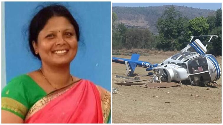 Lok sabha Elections 2024 Shiv Sena leader Sushma Andhare's helicopter crashed watch video அச்சச்சோ! சிவசேனா தலைவருக்காக சென்ற ஹெலிகாப்டர் - தரையில் விழுந்து நொறுங்கிய பரிதாபம்