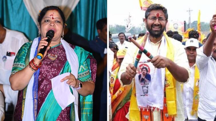 TDP candidate Bharat and YCP candidate Botsa Jhansi are campaigning in Visakha parliamentary constituency Visakha Parliamentary Constituency: సాగర నగరంలో హోరాహోరీ- ప్రజల మనసులు గెలిచేందుకు ఝాన్సీ, భరత్‌ ప్రయత్నాలు