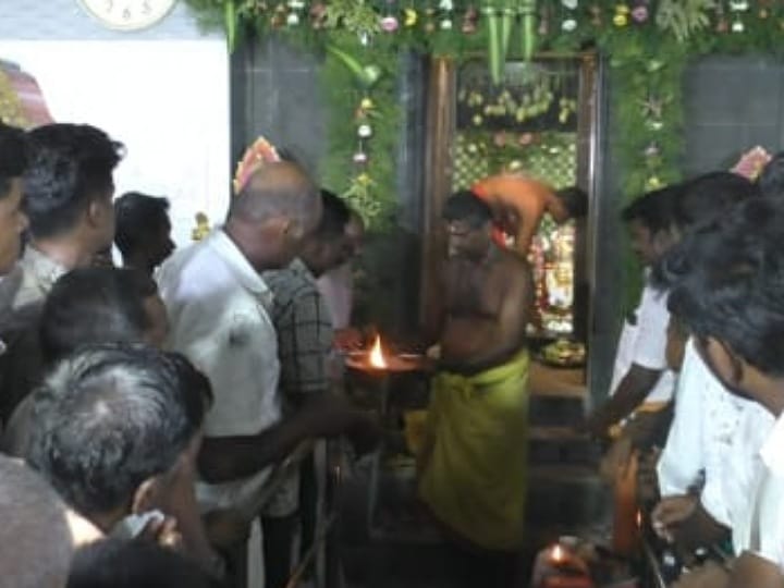 கரூர் ஸ்ரீ பகவதி அம்மன் ஆலயத்தில் கருப்பண்ண சுவாமி பவனி விழா