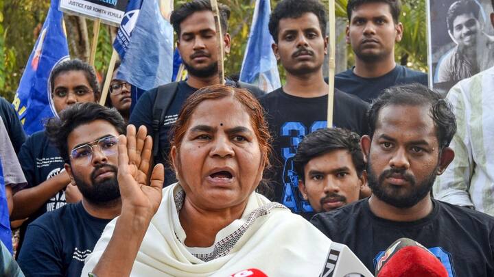 My Son Belongs SC Am A Dalit Rohith Vemula's Mother Meets Telangana CM Revanth Reddy Seek Justice Rohith Vemula's Mother Meets Telangana CM Revanth Reddy Seeking Justice: 'My Son Belongs To SC, I Am A Dalit'