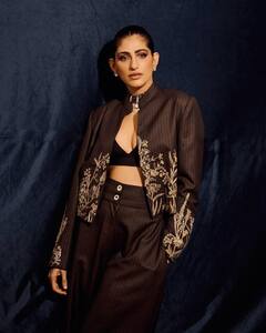 Kubbra Sait Gives A Sparkle Of Dusk In Pant Suit; See Pics