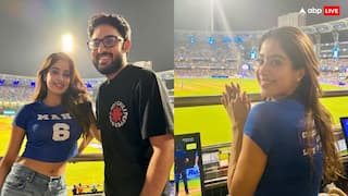 IPL मैच के दौरान जाह्नवी कपूर को अपने 'मिस्टर माही' की आई याद, तस्वीरें शेयर कर लिखा- 'मिस यू'