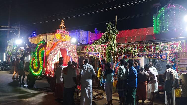 Thanjavur near Kalimet Upper Sadaya festival Decorated Chariot Street - TNN தஞ்சாவூர் அருகே களிமேட்டில் அப்பர் சதய விழா தொடக்கம்; அலங்கரிக்கப்பட்ட தேர் வீதியுலா