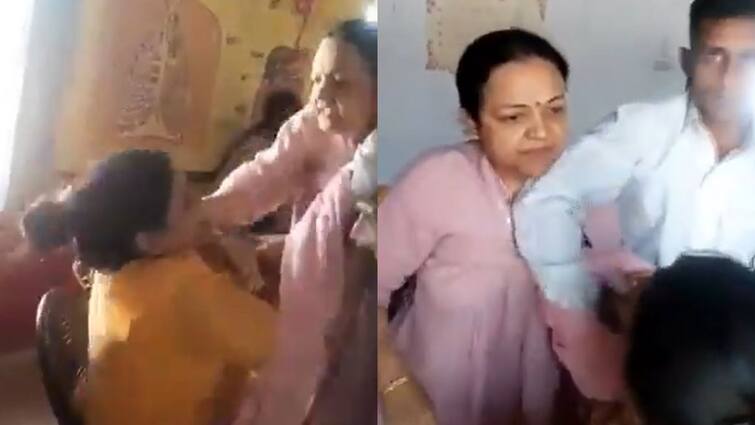 Viral Video Principal teacher attack each other in school Viral Video: స్కూల్‌ స్టాఫ్‌రూమ్‌లో ప్రిన్సిపల్ టీచర్ కొట్లాట - వీడియో వైరల్