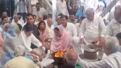 रोहतक कांग्रेस उम्मीदवार दीपेंद्र हुड्डा ने नामांकन से पहले किया हवन, अरविंद शर्मा कल भर चुके हैं पर्चा