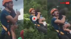 Video: ਪਿਤਾ ਨੇ ਬੱਚੇ ਨੂੰ ਗੋਦ 'ਚ ਲੈਕੇ ਹਜ਼ਾਰਾਂ ਫੁੱਟ ਉੱਚਾਈ ਤੋਂ ਮਾਰੀ ਛਾਲ, ਫਿਰ ਜੋ ਹੋਇਆ...