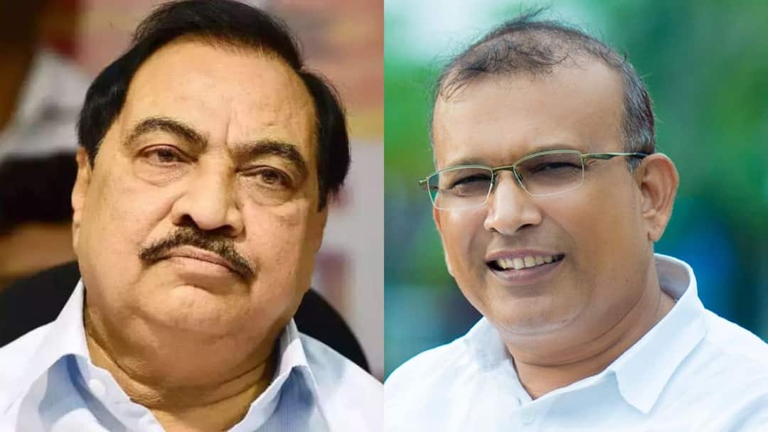 Shriram Patil on Eknath Khadse : आम्ही डमी आहोत तर नाथाभाऊंना प्रचारात उतरण्याची गरज का भासली? श्रीराम पाटलांचा सवाल Shriram Patil Slams Eknath Khadse on Opponents are criticizing Shriram Patil as dummy candidate Raver Lok Sabha Constituency Maharashtra Politics Marathi News Shriram Patil on Eknath Khadse : आम्ही डमी आहोत तर नाथाभाऊंना प्रचारात उतरण्याची गरज का भासली? श्रीराम पाटलांचा सवाल