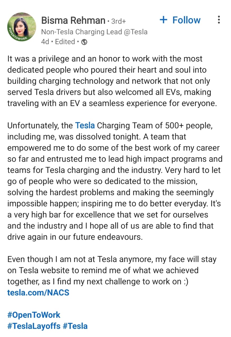 अब मैं हिस्सा नहीं हूं, लेकिन...', Tesla से निकाले जाने पर छलका पाकिस्तानी महिला का दर्द