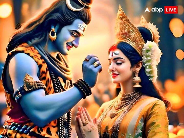 In the evening, offer yellow flowers to Lord Shiva and offer red flowers to Mother Parvati.  By doing this, Lord Shiva and Mother Parvati are pleased and their blessings remain.