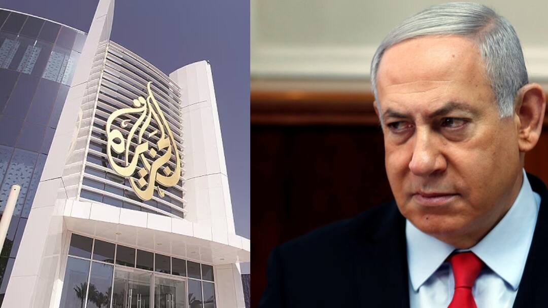 अल जजीरा हुआ नेतन्याहू के गुस्से का शिकार, चैनल के अंदर घुसकर मारपीट, कैमरा तोड़ा Al Jazeera ban in israel Netanyahu police break camera know latest update अल जजीरा हुआ नेतन्याहू के गुस्से का शिकार, चैनल के अंदर घुसकर मारपीट, कैमरा तोड़ा